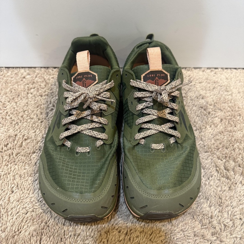 Altra Lone Peak 6 Shoes Womens Size 9.5 Green Trail Running Sneakers Athletic - Picture 2 of 8
